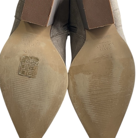 Buckle Tall Western Boot Society Tan Over the Knee Boots with Western Flair - Picture 5 of 8